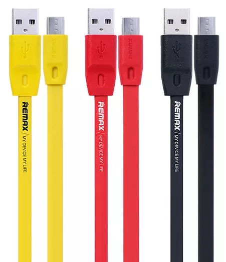 Кабель Remax Full Speed USB-A - micro USB 12w 2.4a 1м cable Black (RC-001m) - фото 3