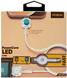 Кабель MOXOM MX-CB72 USB-A - Lightning 12w 2.4a 1м cable White - миниатюра 2 Кабель MOXOM MX-CB72 USB-A - Lightning 12w 2.4a 1м cable White - миниатюра 2