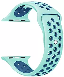 Сменный ремешок для умных часов Apple Watch Nike Sport Band 38mm Turquoise/Midnight Blue (S-M size)