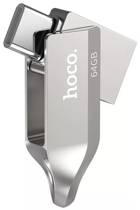 Флешка Hoco UD8 Smart Type-C USB drive 32Gb Silver - фото 2