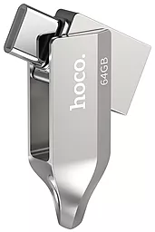 Флешка Hoco UD8 Smart Type-C USB drive 32Gb Silver - миниатюра 2 Флешка Hoco UD8 Smart Type-C USB drive 32Gb Silver - миниатюра 2