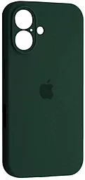 Чохол Silicone Case Full Camera для Apple iPhone 16 Plus Cyprus Green - фото Чохол Silicone Case Full Camera для Apple iPhone 16 Plus Cyprus Green