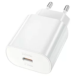 Сетевое зарядное устройство Hoco N22 Jetta 25w PD USB-C fast charger white