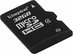 Карта пам'яті Kingston microSDHC 32GB Class 4 (SDC4/32GBSP) - фото Карта пам'яті Kingston microSDHC 32GB Class 4 (SDC4/32GBSP)