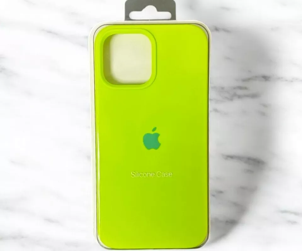 Чехол Silicone Case Full для Apple iPhone 13 Fluorescent green - фото 2