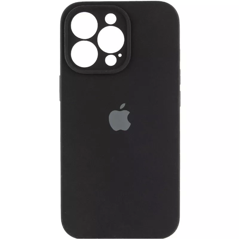Чехол Silicone Case Full Camera для Apple iPhone 14 Pro Black - фото 1