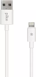 Кабель Piko CB-UL12 USB-A - Lightning 12w 2.4a 2м сable White