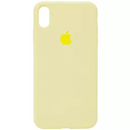 Чехол Silicone Case Full для Apple iPhone XS Max Mellow Yellow
