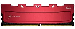 Оперативна пам'ять Exceleram DDR4 16GB 3466MHz Kudos (EKRED4163418A) Red