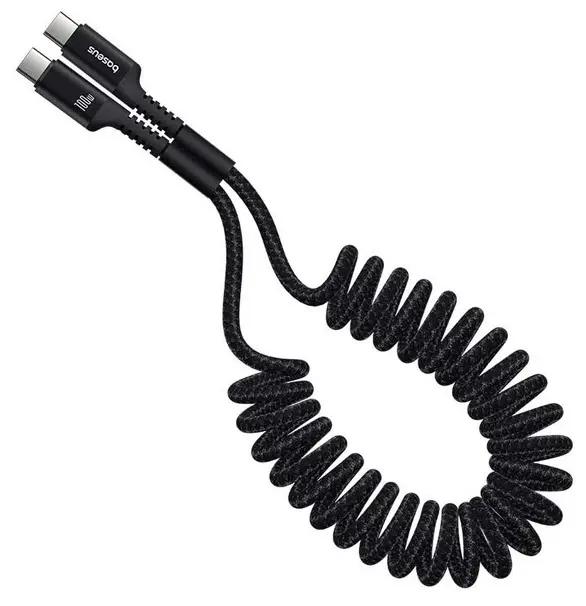 Кабель Baseus Fish-Eye USB Type-C - Type-C 100w 5a 1м PD cable Black - фото 3