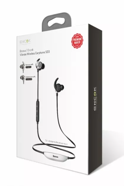 Наушники Baseus Encok S03 Silver/Black - фото 3