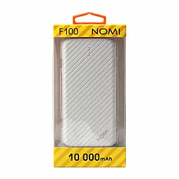 Повербанк Nomi F100 10000 mAh White - мініатюра 3