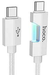 Кабель Hoco U123 Regent colorful USB Type-C - Type-C 60w 3a 1.2м PD cable Gray - фото Кабель Hoco U123 Regent colorful USB Type-C - Type-C 60w 3a 1.2м PD cable Gray