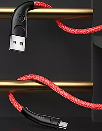 Кабель Usams U41 Braided USB-A - micro USB 12w 2.4a 1м cable Red - миниатюра 2 Кабель Usams U41 Braided USB-A - micro USB 12w 2.4a 1м cable Red - миниатюра 2