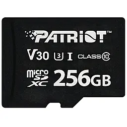 Карта памяти Patriot VX Series microSDXC 256GB (UHS-I U3) Class 10 V30 (PSF256GVX31MCX) - фото Карта памяти Patriot VX Series microSDXC 256GB (UHS-I U3) Class 10 V30 (PSF256GVX31MCX)