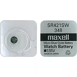 Батарейки Maxell SR421SW (348) 1шт 1.55 V