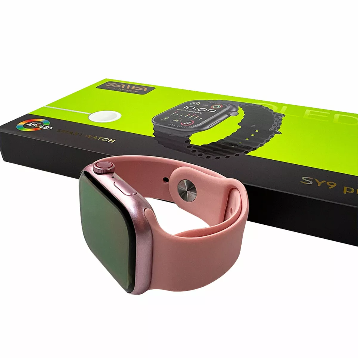 Смарт-часы Saiya SY9 PRO2 Amoled+IP67 Pink - фото 3