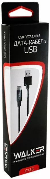 Кабель Walker C725 USB-A - micro USB 12w 2.4a 1м cable Red - фото 2