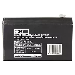 Аккумуляторная батарея Emos 12V 7.2Ah AGM (B9674 / FAST.6.3 MM)