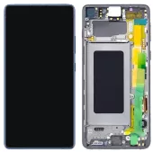 Дисплей Samsung Galaxy S10 Lite G770 с тачскрином и рамкой, оригинал, Black
