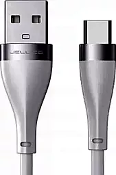 Кабель Jellico A17 USB-A - Type-C 15w 3.1a 1м cable Gray - фото Кабель Jellico A17 USB-A - Type-C 15w 3.1a 1м cable Gray