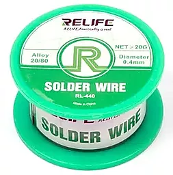 Припой проволочный Relife RL-440 0.3 мм 20 г на катушке - фото Припой проволочный Relife RL-440 0.3 мм 20 г на катушке