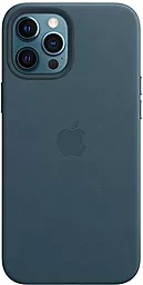 Чохол Apple Leather Case with MagSafe for iPhone 12, iPhone 12 Pro Baltic Blue