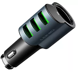 Автомобильное зарядное устройство LDNio CM11 Car Charger 5.1A 3 USB Black