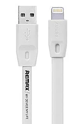 Кабель Remax Full Speed USB-A - Lightning 12w 2.4a 1м cable White (RC-001i) - фото Кабель Remax Full Speed USB-A - Lightning 12w 2.4a 1м cable White (RC-001i)
