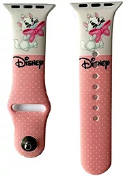 Ремешок Silicone Disney для Apple Watch 38mm/40mm/41mm Marie Pink