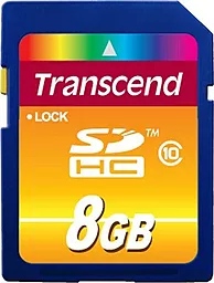 Карта памяти Transcend SDHC 8GB Class 10 (TS8GSDHC10) - фото Карта памяти Transcend SDHC 8GB Class 10 (TS8GSDHC10)