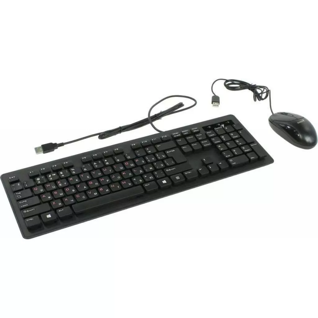 Комплект (клавіатура+мишка) Genius Slimstar C115 (31330212100) Black (USB) - фото 1