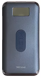 Повербанк Wesdar WS2 Wireless LCD 10000mAh Blue - фото Повербанк Wesdar WS2 Wireless LCD 10000mAh Blue