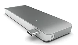 Кардридер Satechi USB-C/Card Reader/USB 3.0x2 Space Gray (ST-TCUPM) - миниатюра 2