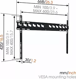 Кронштейн для телевізора Vogels MA4000 - мініатюра 3