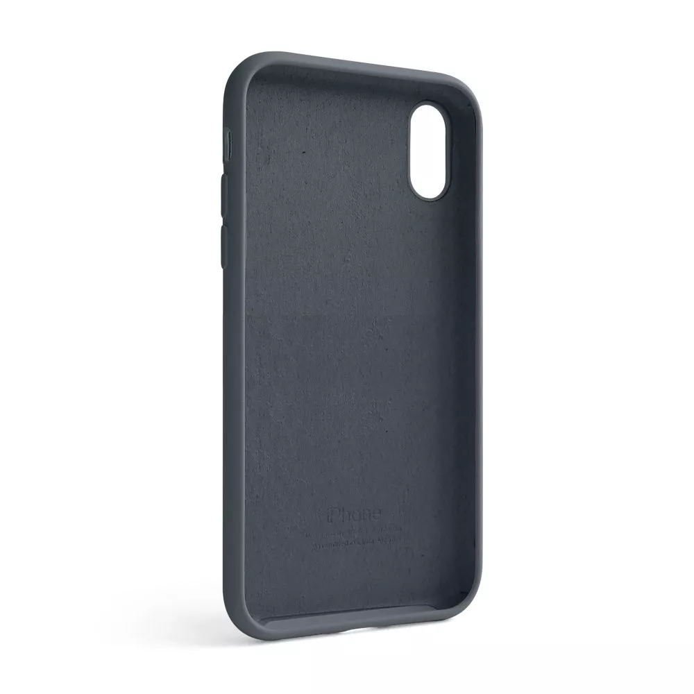 Чехол Silicone Case Full для Apple iPhone XR Dark Grey - фото 2