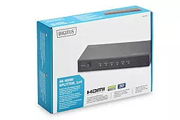 Видео сплиттер Digitus HDMI (INx1 - OUTx4), 4K Black (DS-47304) - миниатюра 4
