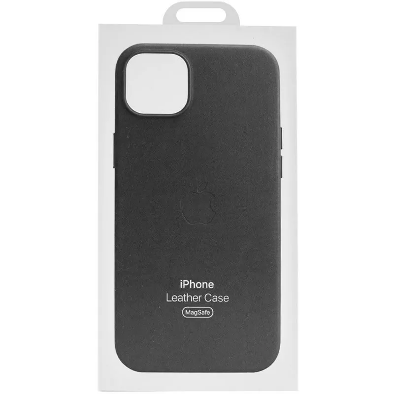 Чехол Leather Case  with MagSafe для iPhone 15 Pro Black - фото 4