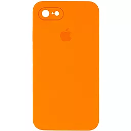 Чехол Silicone Case Full Camera Square для Apple iPhone 7, iPhone 8, iPhone SE 2020 Papaya