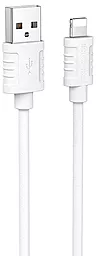 Кабель Borofone BX52 USB-A - Lightning 12w 2.4a 1м cable White - фото Кабель Borofone BX52 USB-A - Lightning 12w 2.4a 1м cable White