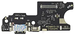 Нижняя плата Xiaomi Redmi Note 15 с разъемом зарядки, Sim-карты и микрофоном