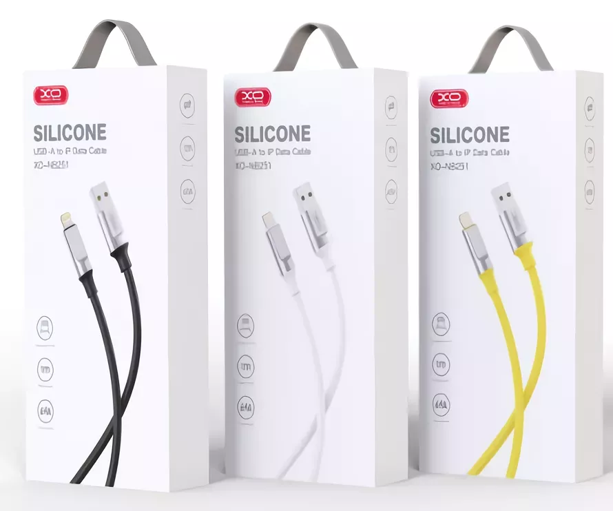Кабель XO NB251 USB-A - Lightning 12w 6a 1м cable White - фото 3