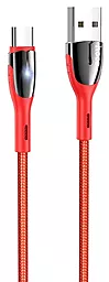 Кабель Hoco U89 Safeness USB-A - Type-C 12w 2.4a 1м cable Red - фото Кабель Hoco U89 Safeness USB-A - Type-C 12w 2.4a 1м cable Red