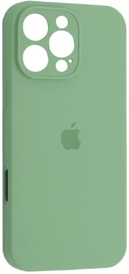 Чехол Silicone Case Full Camera для Apple iPhone 16 Pro Max Fresh Green - фото 1