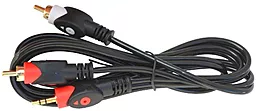 Аудио кабель TCOM Aux mini Jack 3.5 mm - 2хRCA M/M Cable 1.2 м black - миниатюра 2