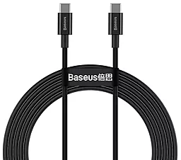 Кабель USB PD Baseus Superior 20V 5A USB Type-C - Type-C Cable Black (CATYS-B01)