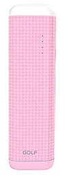Повербанк GOLF GF-D3S LED 6000mAh Pink - фото Повербанк GOLF GF-D3S LED 6000mAh Pink