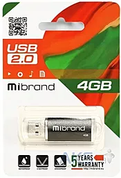 Флешка Mibrand Cougar 4GB USB 2.0 (MI2.0/CU4P1B) Black - мініатюра 2