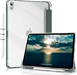 Чохол для планшету BeCover Soft Edge для Apple iPad Air 11" M4 2026 Dark Green (715262) - фото Чохол для планшету BeCover Soft Edge для Apple iPad Air 11" M4 2026 Dark Green (715262)