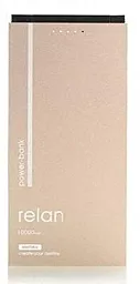 Повербанк Remax Relan RPP-65 10000 mah Gold - фото Повербанк Remax Relan RPP-65 10000 mah Gold